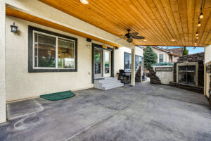 Covered Patio with Gas Fireplace